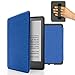 Produktbild MyGadget Hülle für Amazon Kindle Paperwhite 10.Generation (Modell 2019 - J9G29R - 6 Zoll) mit Handschlaufe & Auto Sleep / Wake Funktion - Flip Case in Dunkel Blau