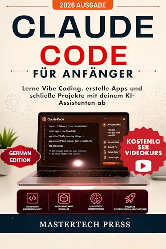 Claude-Code für Anfänger: Lerne Vibe Coding, erstelle Apps und schließe Projekte mit deinem KI-Assistenten ab (German Edition)