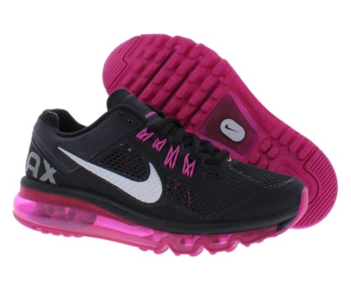 Nike Air Max 2013 Big Kids' Shoes (555426-100, White/Metallic Silver)4