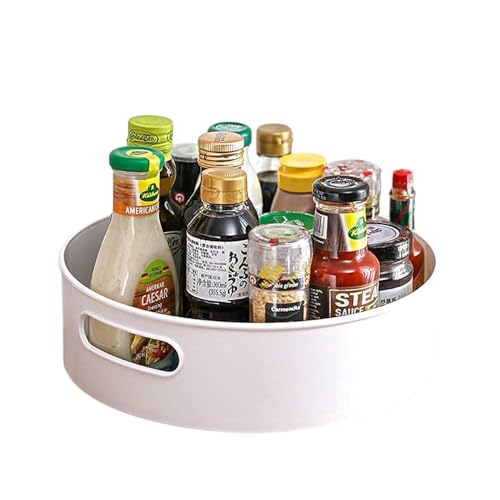 Image of Rellon Spice Rack, 2 Tier Spice Turntable Organizer, (Black)