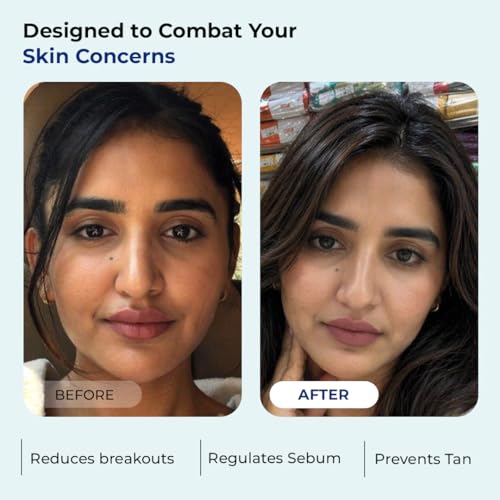 Image of Conscious Chemist Oil Balance Cooling Sunscreen SPF 65 PA++++ | In Vivo Tested | Gel Based Matte Finish with Niacinamide & Hyaluronic Acid, Sweat Resistant, Lightweight, UVA /UVB Protection | Men & Women, All Skin Type - 50ml