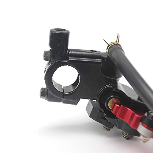 Leve Freno Frizione Moto Leva della pompa della frizione del freno del motociclo Cilindro maestro idraulico Accessori moto 7 / 8quot; Pistone universale Leve Moto (Color : Red)