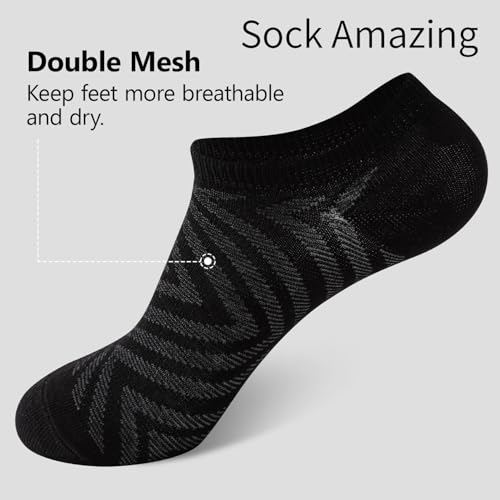 Sock Amazing Unisex Bamboo Rayon No Show Boat Socks 8 Pairs Black Ankle Sock for Men Women Non Slip Low Cut Sock Soft Casual2