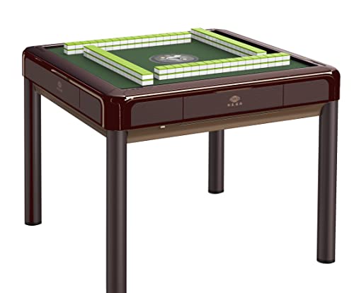 Mesa automática 4 patas Mah Jong con ruedas y cajones