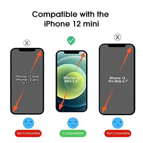 Image of amFiIm OneTouch for iPhone 12 Mini Screen Protector 5.4 inch Tempered Glass | Auto-Alignment, 30s Install, Bubble Free, 9H Hardness, Scratch & Drop Protection, HD Clear, Case Friendly, 2 Pack (12M-5.4'')