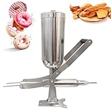 Máquina de llenado manual de donas, relleno de gelatina de acero inoxidable para panaderías y restaurantes