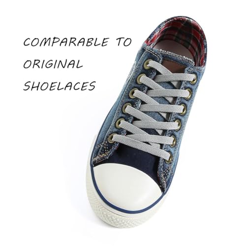Image of VSUDO Shoe Laces for Sneakers, Shoelaces for Sneakers, Athletic Shoelaces | 8mm Flat Men Women Replacement Shoe Strings, Durable Polyester, Stay Tied, Running Walking Gym Sports Shoestrings
