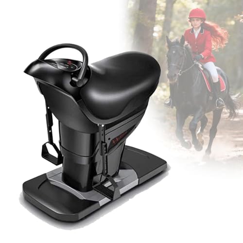 Simulador eléctrico de equitación, entrenador aeróbico 3D de 20 velocidades con monitor LCD de calorías para fitness en casa, ideal para entrenamientos de cintura, piernas y caderas