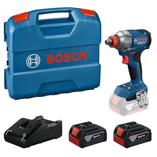 Bosch Professional 18V System Cordless Impact Driver GDX 18-285 (incl. 2X GBA 5.0Ah GAL 18V-40 Charger L-Case)