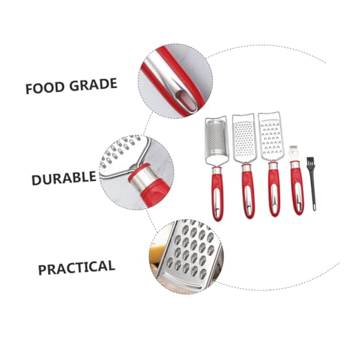 Rallador manual DECHOUS color rojo utensilio de cocina miniatura 3