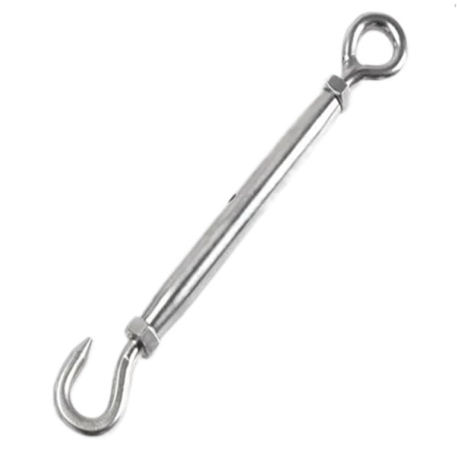 Tenditore for fune metallica con tenditore a gancio e occhiello da 5 pezzi in acciaio inossidabile 304 for carichi pesanti per Recinzioni e Supportos Piantes(M10,Type 2)