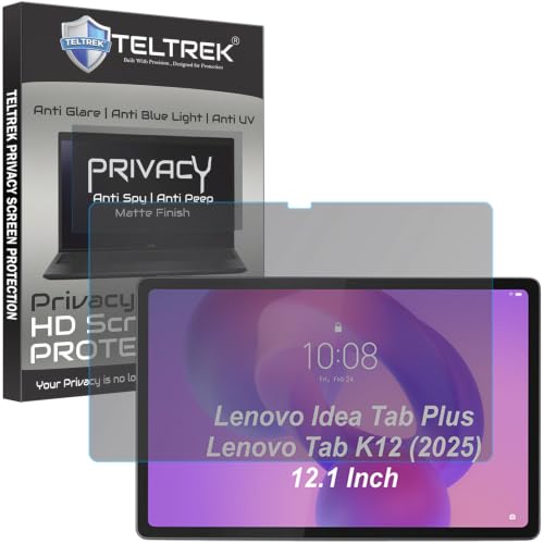 Image of Privacy Matte Anti Peep Screen Guard Compatible With Lenovo Idea Tab Plus /Lenovo Tab K12 2025 (12.1 inch Inch Tablet) Anti Spy Screenguard Not a Tempered Glass Screen Protector