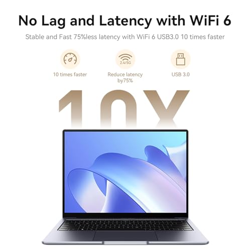 Image of AX1800 WiFi 6 USB WiFi Adapter for PC Desktop laptop, 802.11ax Wireless Network Adapter with Dual Band 2.4GHz, 5GHz, 4 High-Gain Antennas, WPA3, USB3.0, Driver-free for Windows 11 /10 (AX1800)