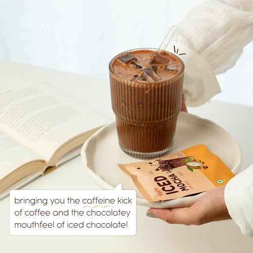Image of Tiggle Assorted Iced Chocolate Mix - Summer Special (4 Sachets Each) | Smooth & Chocolatey | 55% Dark, Mocha & Mint | Cold Chocolate Powder for Milkshakes | Ready in 10 Seconds | No Refined Sugar | Best Served Cold