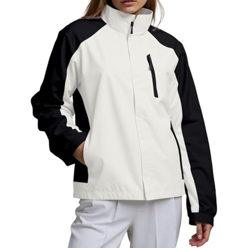 Générique Raincoat Capuche De Pluie Veste Matelassée Femme Mi Saison Duffle Coat En Jean Fourrure Anti Vetement Randonnée Imperméable Sport Manteau Vert...