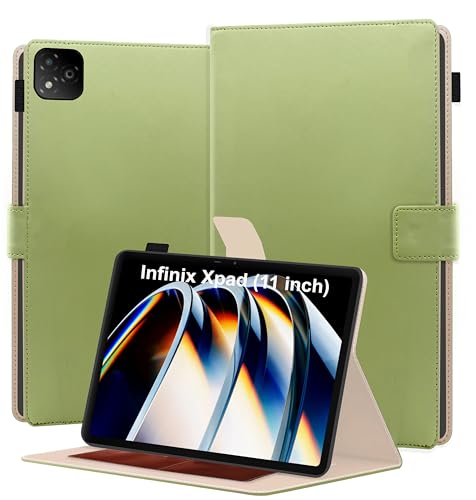 Image of TGK Flip Cover for Infinix XPAD LTE 11 inch Tablet Case with Stylus Holder (Mint Green)