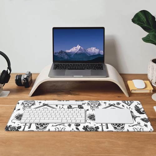 Tapis de bureau grand format contre le glissement du clavier - 7