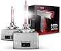 Torchbeam D3S HID Headlights, 400% Brightness HID Bulbs, 6000K Diamond White Xenon Replacement Bulbs, Metal Snap Ring and Base HID Lights , Pack of 2