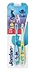 Jordan ® | Step 3 Zahnbürste Kinder | Kinder zahnbürste für 6-9 Jahre | Weiche Borsten, doppelter ergonomischer Griff & BPA-frei | Gelbe und Blaue Farbe | Pack 2 Einheiten