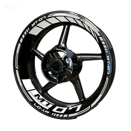 Autocollants Roue Moto Réfléchissants Jante Yamaha MT-07 2019-2025