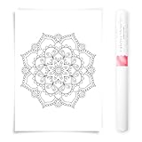 Generisch Poster zum Ausmalen Blumen Mandala 50x70cm – 