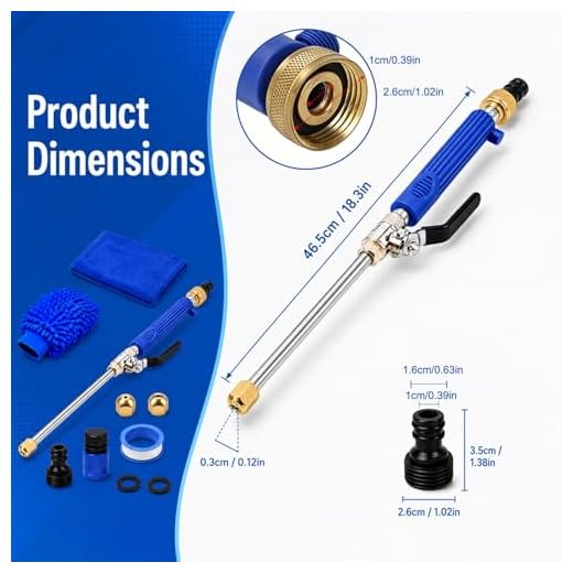 2-in-1 High Pressure Power Washer Wand
