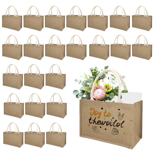 24-Pack-Burlap-Gift-Bags-Jute-Tote-Bags-Bulk-Bridesmaid-Tote-Bag-Blank-Reusable-Canvas-Beach-Bags-with-Handles-for-DIY-Wedding-Shopping-Travel-Handbag-126-x-82-x-49-Inch