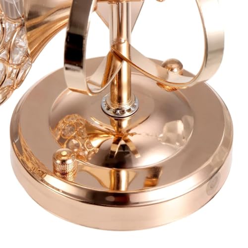 Image of blissbells Luxury Crystal Ball Wall Light with Golden Metal Frame | Modern Decorative Wall Lamp for Living Room, Bedroom, Hall & Staircase | Warm White Ambient Lighting
