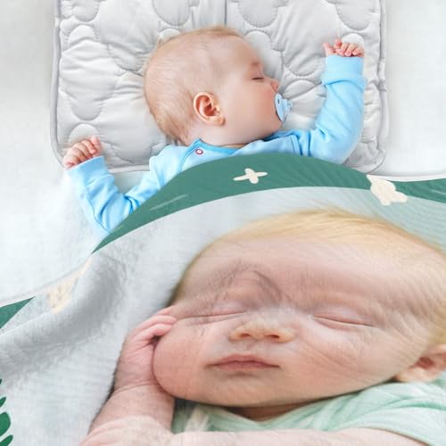 Custom Cute Baby Photo Cartoon Pirate Boat Green Bear Blanket for Baby Cozy Customized Bunny Monogrammed Blankets for Nursery Stroller Crib 30x40in Regalos para Baby Shower de ni?o4