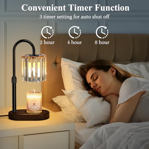 Lukasa Candle Warmer Lamp with Timer and Dimmer, Adjustable Height Candle Warmer for Candle, Birthday Gifts for Women Men, Mothers Day Gifts for Mom, Christmas Decor Home Room Decor, Christmas Gift - Image 4