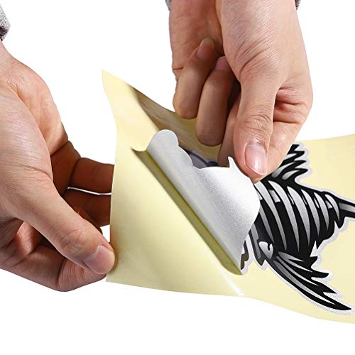 VORCOOL Packung mit 2 Skeleton Fischknochen Vinyl Aufkleber Sticker Kayak Fischerboot Car Graphics - 4