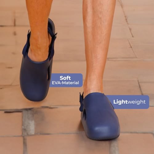 Image of YOHO Glide Clog Sandals for Men | Mule Shape Clogs with Adjustable Straps | Lightweight & Waterproof Cushioned Footwear for Everyday Use
