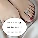 Himpokejg 12 Pcs/Pack Toe Rings Open Design Adjustable Unisex Joint Ring Fashionable Accessory Wedding Ring for Party - 12pcs