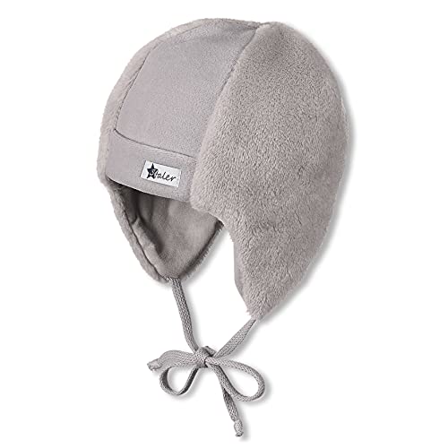 Preisvergleich Produktbild Sterntaler Unisex Baby Mütze Beanie Hat, kiesel, 41 EU