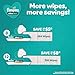 Pampers Ultra Clean Baby Wipes (Previously 'Free & Gentle'), 99% Water, Hypoallergenic, Unscented, 100% Plant Based, Plastic-Free, 624 Baby Wipes Total (8X Flip-Top Packs) [Packaging May Vary]