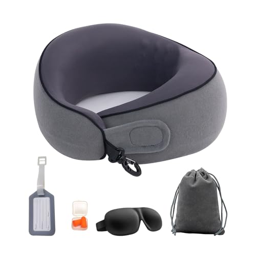 Almohada viscoelástica para viaje con soporte ergonómico miniatura 1