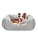JOEJOY Hundebett Waschbar, Hundebett für Grosse und Mittelgroße Hunde, Flauschig Hundekorb Hundesofa, rutschfest Hundebett, Haustierbett für Mittelgroße Grosse Hunde und Katzen bis 18kg(76x61x23cm)