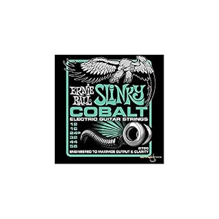 Ernie Ball 2726 slinky cobalt Jeu de cordes pour guitare électrique 12-56 (Lot de 2) - Les Beatles, Paul McCartney, John Lennon, RIngo Starr, George Harrison