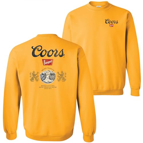 Coors Banquet Front and Back Print Crewneck Sweatshirt
