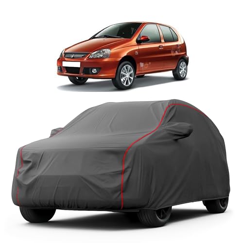 Image of Heavy-Duty Car Cover for Compatible with Tata Indica V2 (2006 to 2025 All Models) Deluxe Car Protection Cover - Waterproof & UV-Resistant All-Season Exterior Protection