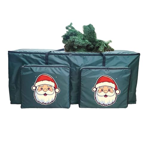 Borsa Porta Albero Di Natale,Organizzatore Con Zip E 2 Tasche Frontali,Organizzatore Per Forniture Natalizie E Ghirlande | per Garage Viaggio Dormitorio Lavanderia Mobili Armadio Soggiorno