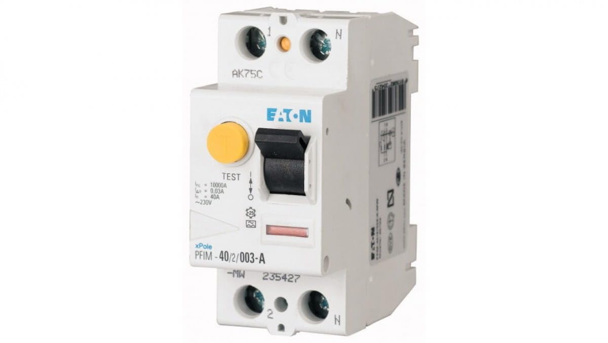 EATON PFIM-40/2/003-MW Interruptor Diferencial PFIM, 2P, 40A, 30mA