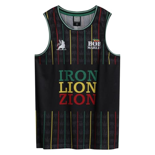 Amplified Maillot de basketball en maille - Pour homme et femme - Unisexe - Sans manches - Imprimé des deux côtés - Respirant - Pour l'été, les festivals,...