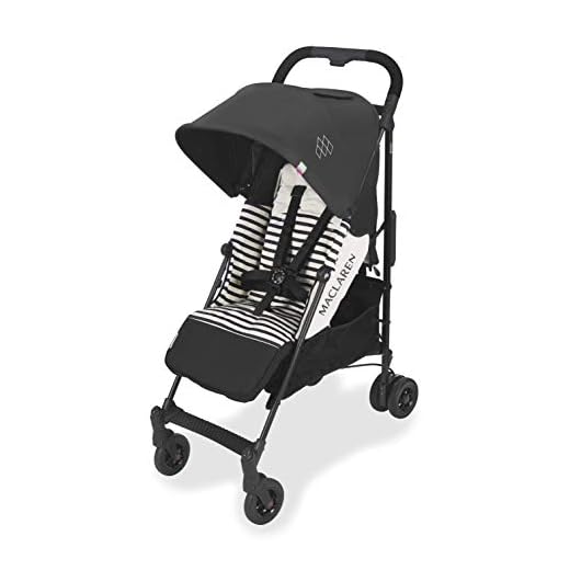 Maclaren Quest Arc Stroller- ideal for newborns up to 55lb with extendable UPF 50+/waterproof hood, multi-position seat and 4-wheel suspension. Maclaren Carrycot compatible. Accessories in the box