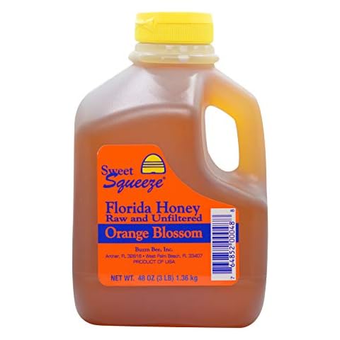 Buzzn Bee Raw Florida Honey - Unpasteurized and Unfiltered (Orange Blossom, 3 Pound) Cover