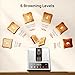 2 Slice Toaster, Consciot Smart Touchscreen Toaster with 6 Browning Levels, Reheat/Defrost/Cancel Functions, Extra-Wide Slots, Removable Crumb Tray, Auto Pop-up & Anti Jam, Peak 925W, Stainless Steel