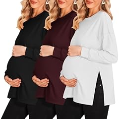 3pcs- Black + Burgundy Red + White