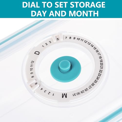 FreshSeal - Vacuum Sealed Food Storage Container Set - 23 Pieces, Stackable, Hand Pump, 10 Bags