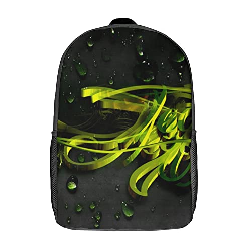 Sac à dos imprimé en 3D motif art abstrait cartable mixte 17 pouces