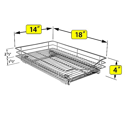 Lynk Professional Kitchen Cabinet Rollout Storage Drawer - 35.6cm x 45.7cm